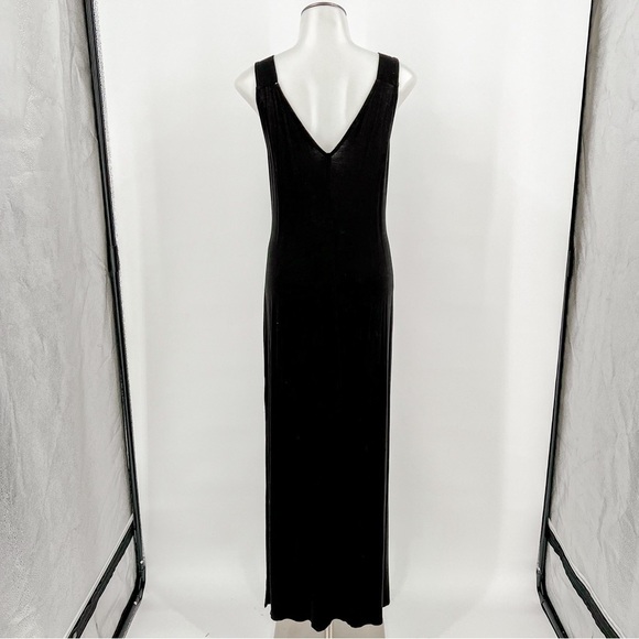 Green Envelope Black Maxi Dress - Picture 4 of 7